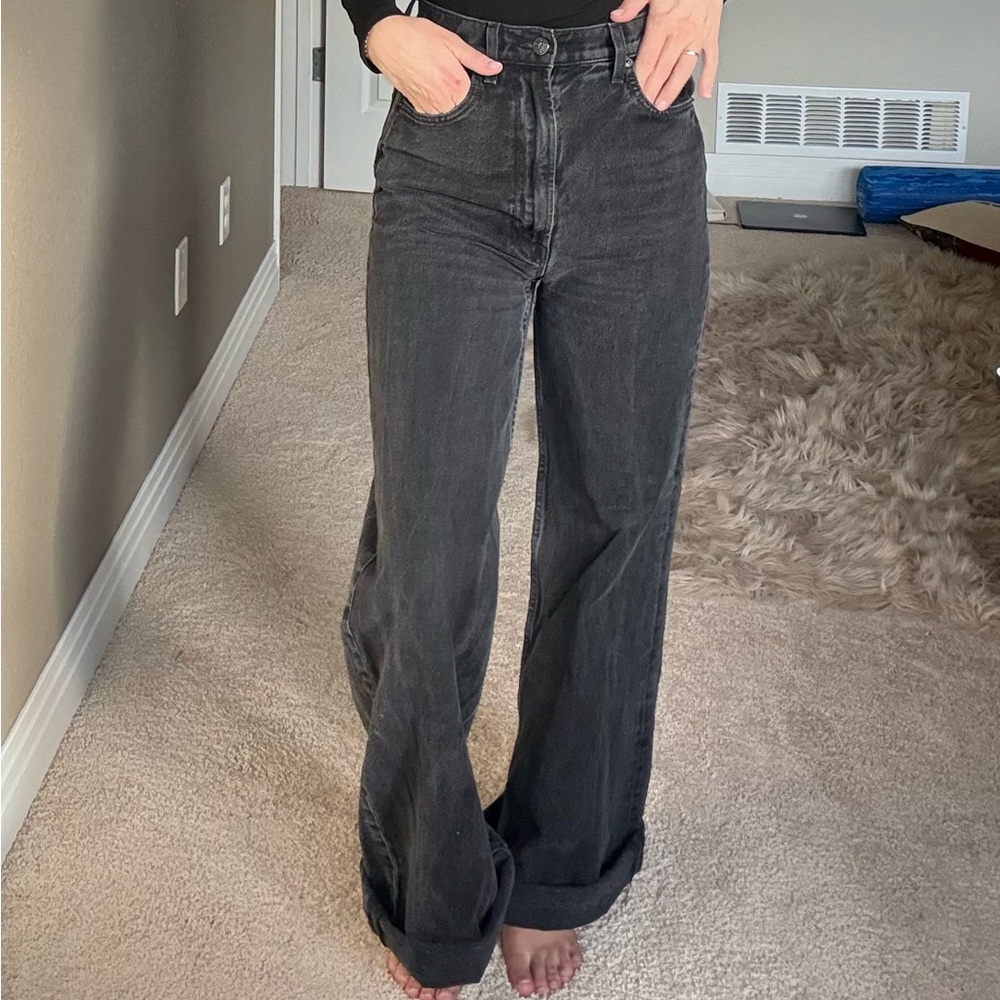 MOTHER High Waist, Wide Leg Women's Jeans